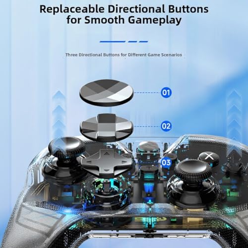 Controlador de juego inalámbrico para teléfono inteligente con joysticks precisos 7