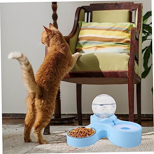 Comedero y bebedero automático para gatos rotativo miniatura 3
