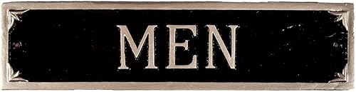 Montague pared de metal productos hombres Plaque Negro