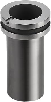 High-Purity Graphite Crucible Jewelry Tools Melting Crucible Graphite Mold for Melting Metal Materials Such as Gold, Silver, Copper, Iron, Aluminum, zinc, etc 1KG