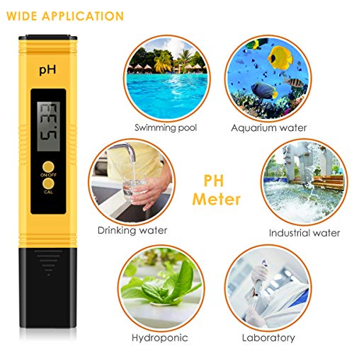 Digital PH Meter, 0.01 PH High Accuracy Water Quality Tester with 0-14 PH Measurement Range, PH Meter for Drinking Water/Soil/Pool/Laboratory/Hydroponics withTDS - Thumbnail 6