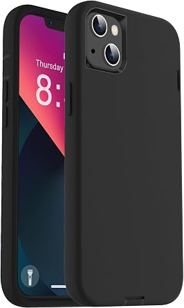 ORIbox for iPhone 13 mini Case for iPhone 12 mini Case Black, [10 FT Military Grade Drop Protection], The Liquid Silicone Heavy Duty Shockproof Anti-Fall Case for iPhone 13/12 mini,5.4 inch, Black