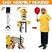 Halloween Decorations Outdoor, 4 Ft Life Size Animatronics Prop with Glowing Balloon, Sound-Activated Sensor, Scary Decor for Home Party Indoor Outside Garden Lawn Grave Yard