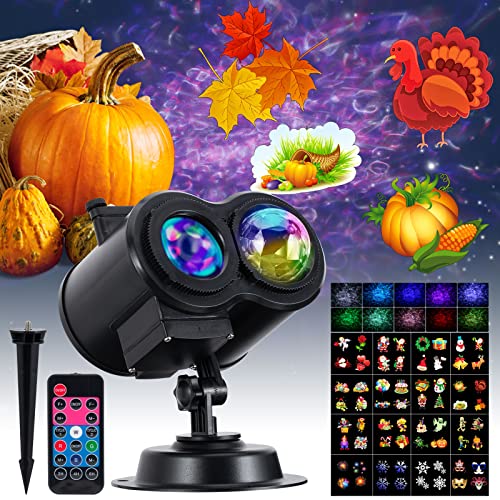 Sueea Halloween and Christmas Outdoor Projector Lights - Create a Spooky or Festive Atmosphere in Your Yard!