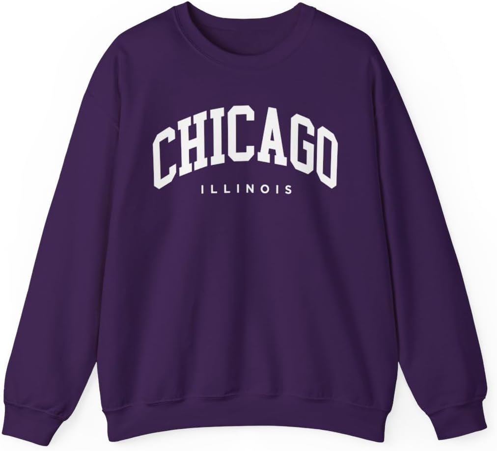 Chicago Illinois Adult Unisex Crewneck Sweatshirt