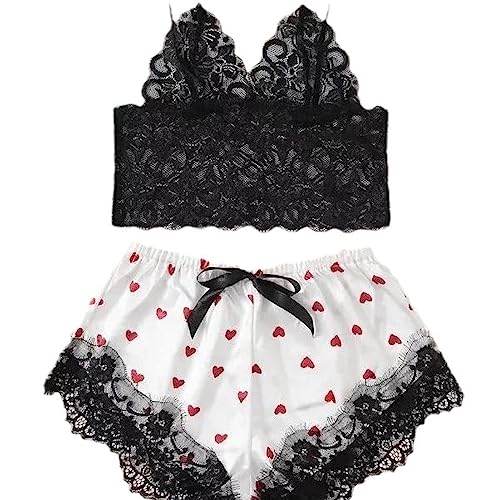 Lingerie érotique ensemble deux pièces bandeau dentelle transparente femme