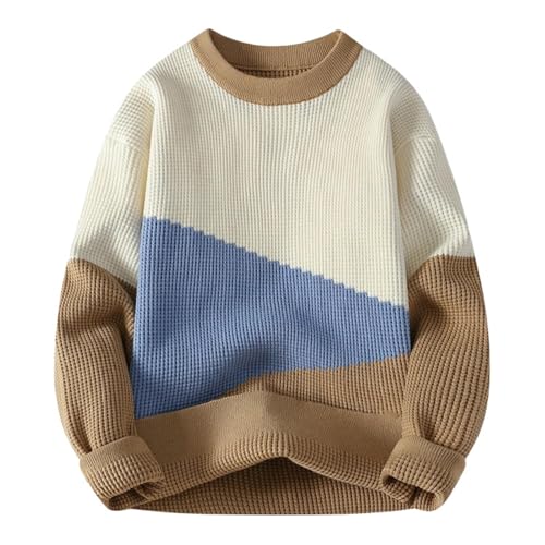 Suéter de punto para hombre, ropa de invierno cómoda y abrigo casual de otoño