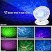 YRLED Ocean Wave Music Projector LED Night Light,Built in High Power Speaker with 7 Color Changing Modes,White