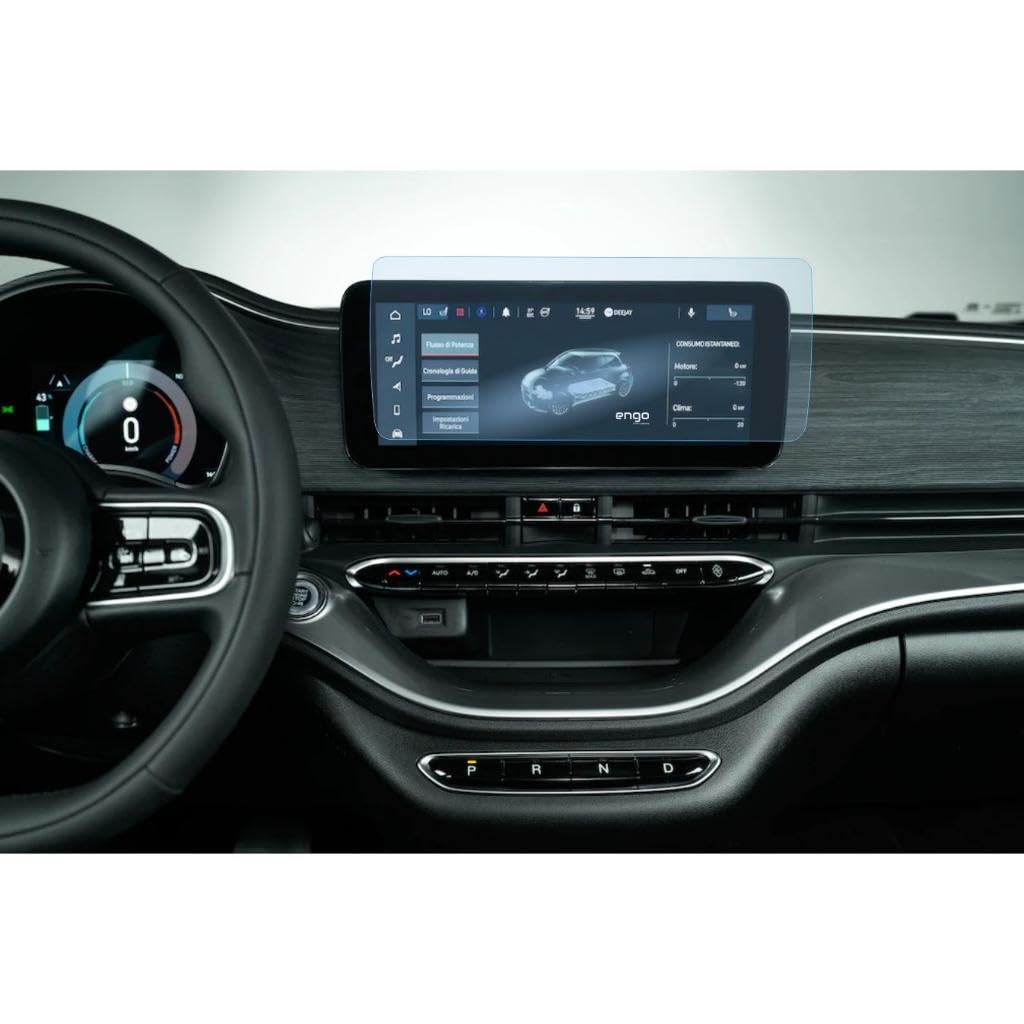 Engo Fiat 500e Elektrikli Multimedya 10.25 İnç İle Uyumlu Ekran Koruyucu