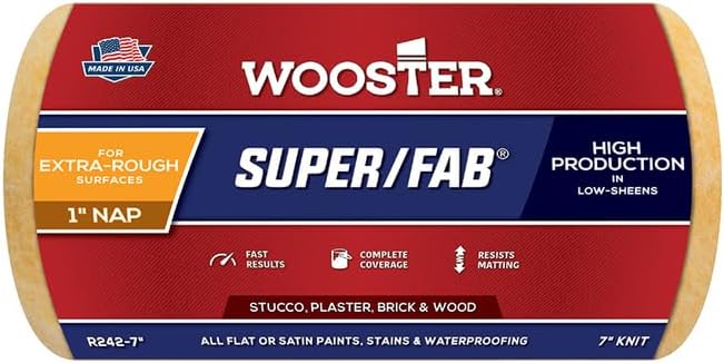 12 Pack of 7″ x 1″ Nap Wooster 00R2420070 Super/Fab