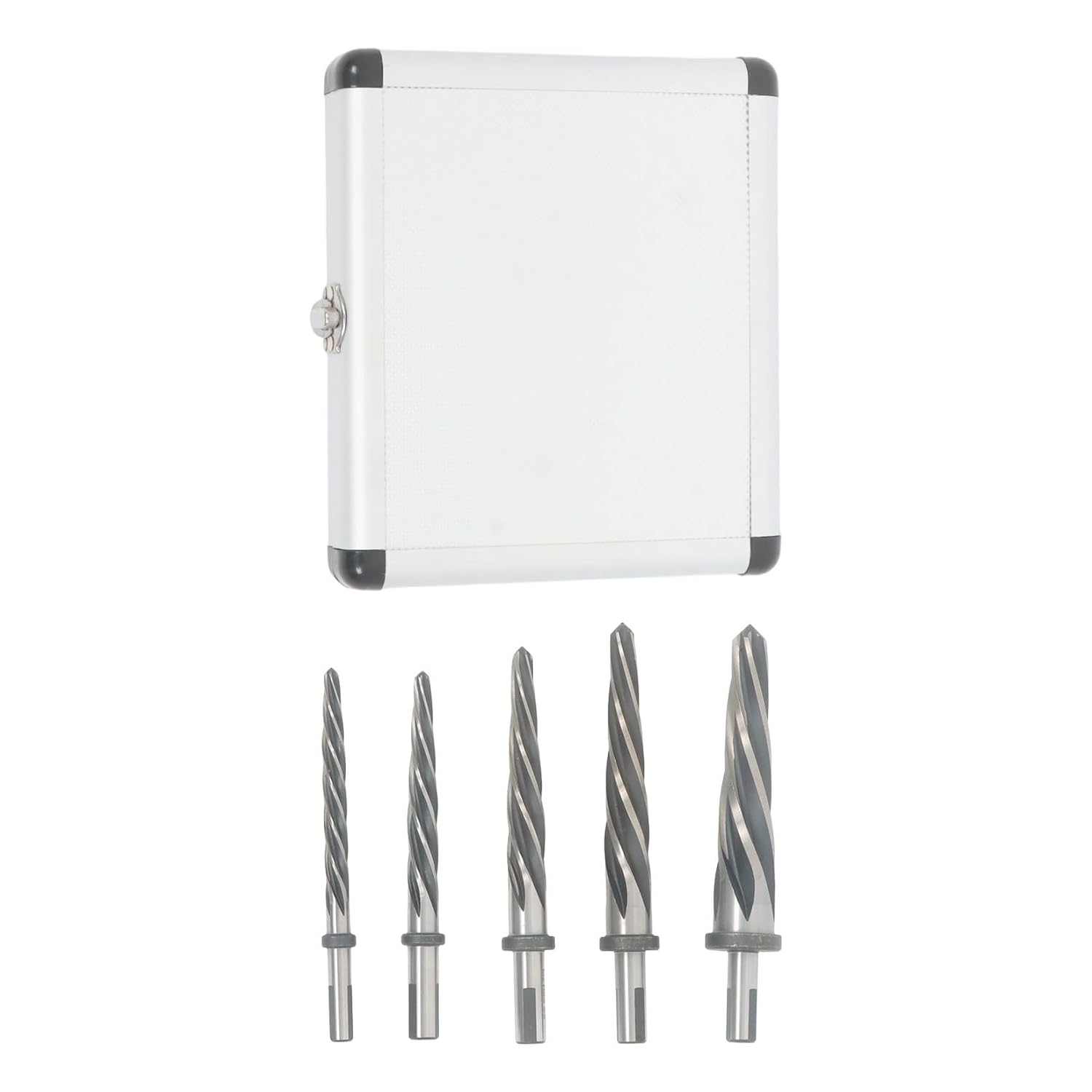 findmall M2 Taper Chucking Reamer Drill Bit, Sizes 3/8,1/2,5/8,3/4,1 Inch | High Speed Steel Material, Sharp Cutting Edge, Wood Plastic Cutting Tool