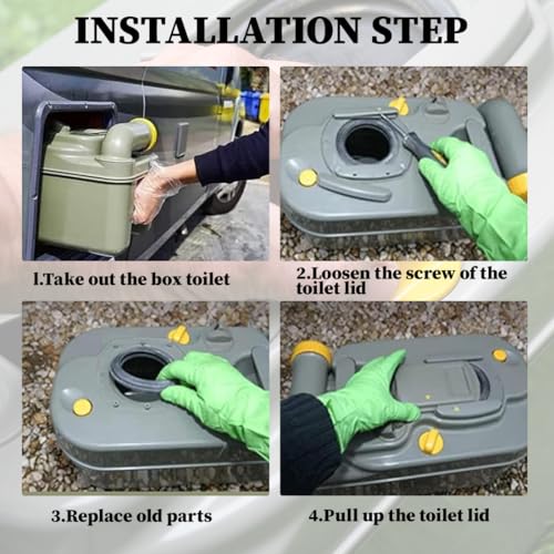 YAFLUG 1 Stück Dichtung Ersatzteile Kompatibel Mit Thetford, Schieberdichtung Passend Zu Fäkalientank Cassette Für Fäkalientanks Dichtung Silikon C200 C250 C400 C500 C2 C3 C4 23721(Schwarz,A)