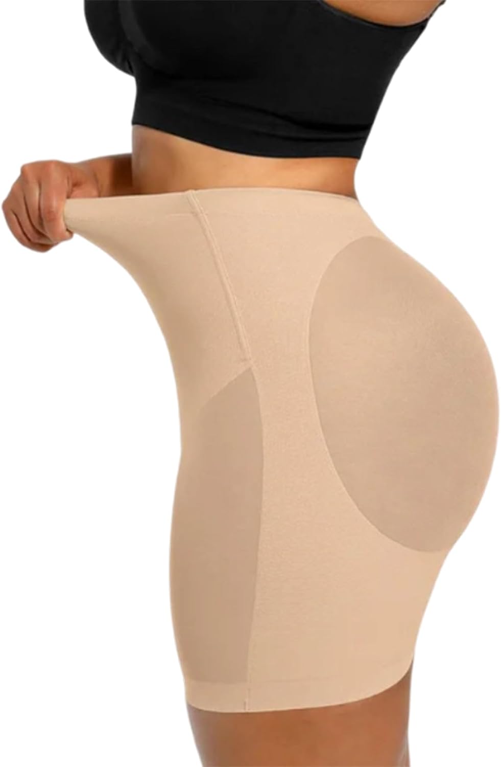 JOSHINE Seamless Low Back Shapewear Shorts for Women High Waist Butt Lifter Tummy Control Shaper for Backless Dresses