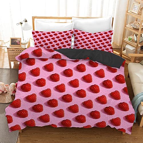 Parure housse de couette 140x200 microfibre avec taies d'oreiller pour ado