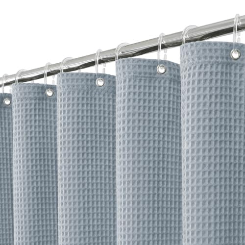 Colorful Star 256GSM Cotton Waffle Shower Curtain, Fog Blue, 72 x 72 by Colorful Star - Used condition - US$20.23