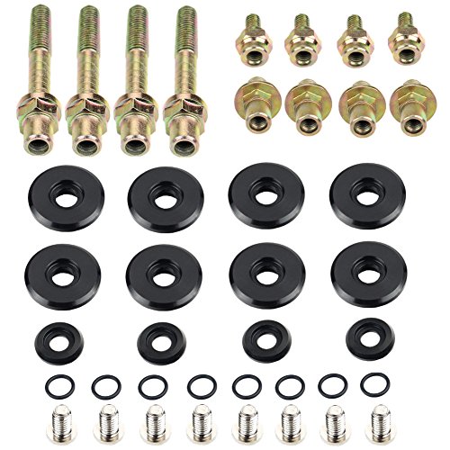 Dewhel B-SERIES B16 B17 B18 VTEC LOW-PROFILE SLIM VALVE COVER HARDWARE WASHER BOLT Color Black