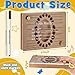 Wenqik Tooth Holder for Kids Keepsake Baby Wooden Baby Teeth Storage Box for Tooth Fairy Girl Boy First Haircut Souvenir Holder Organizer with Locking with 2 Black White Marker