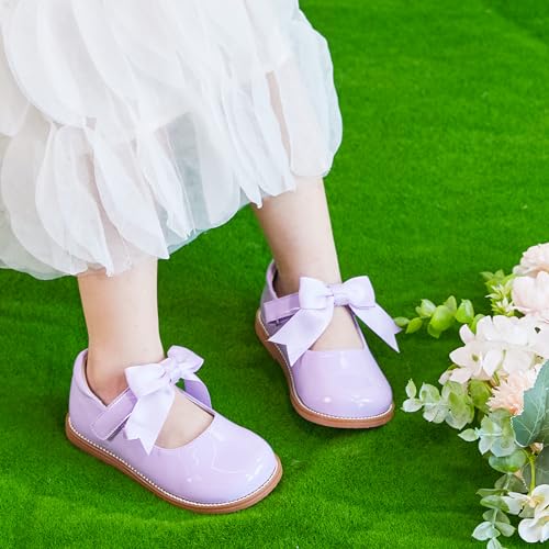 Image of PHIRAMIN Toddler Girl Mary Jane Dress Shoes-Little Girl School Uniform Shoes for Wedding Party