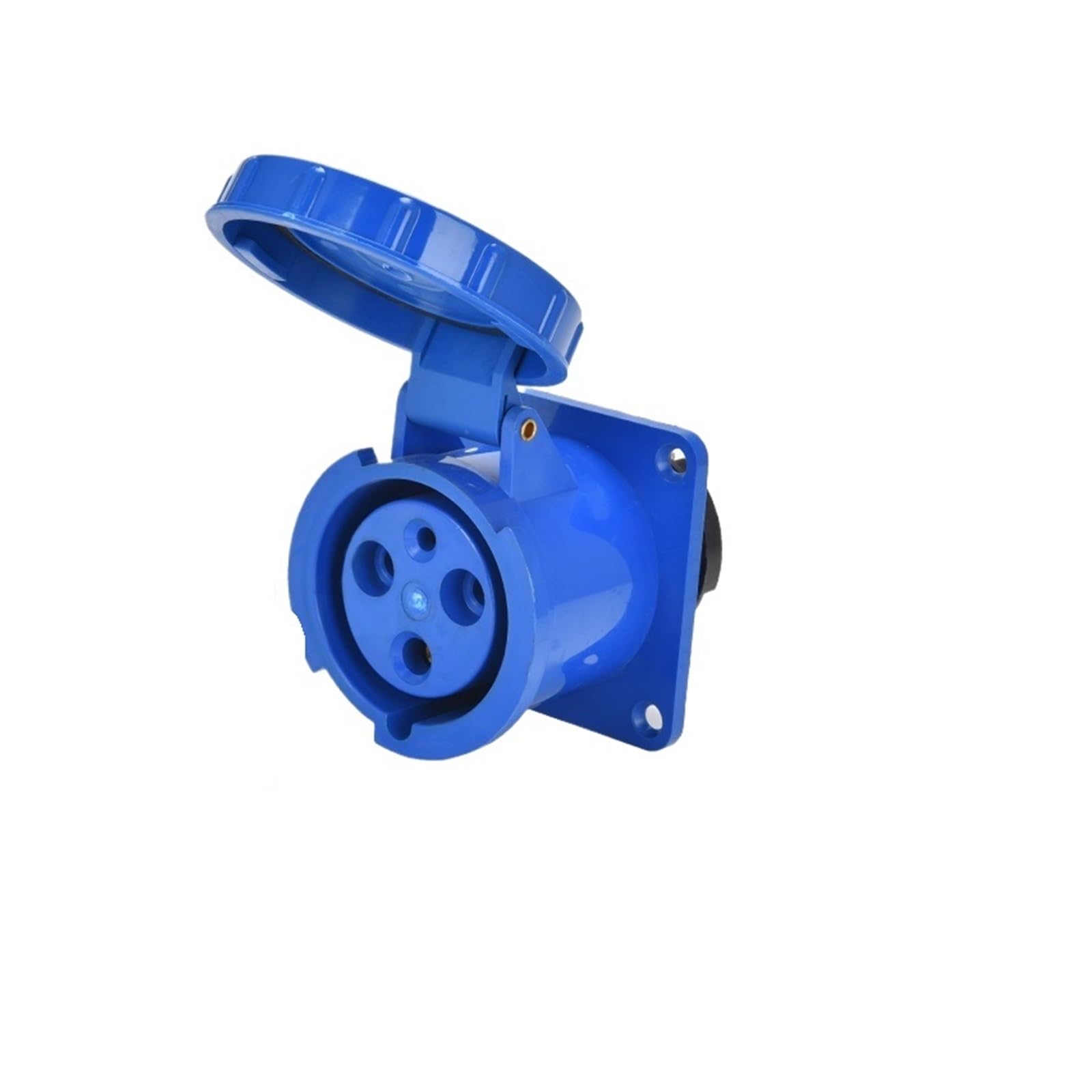 Conector de clavija resistente al agua industrial trifásico 63A/125A 3 núcleos 4P5 orificios a prueba explosiones enchufe expuesto y oculto aviación(3P63A IP67 concealed straight)