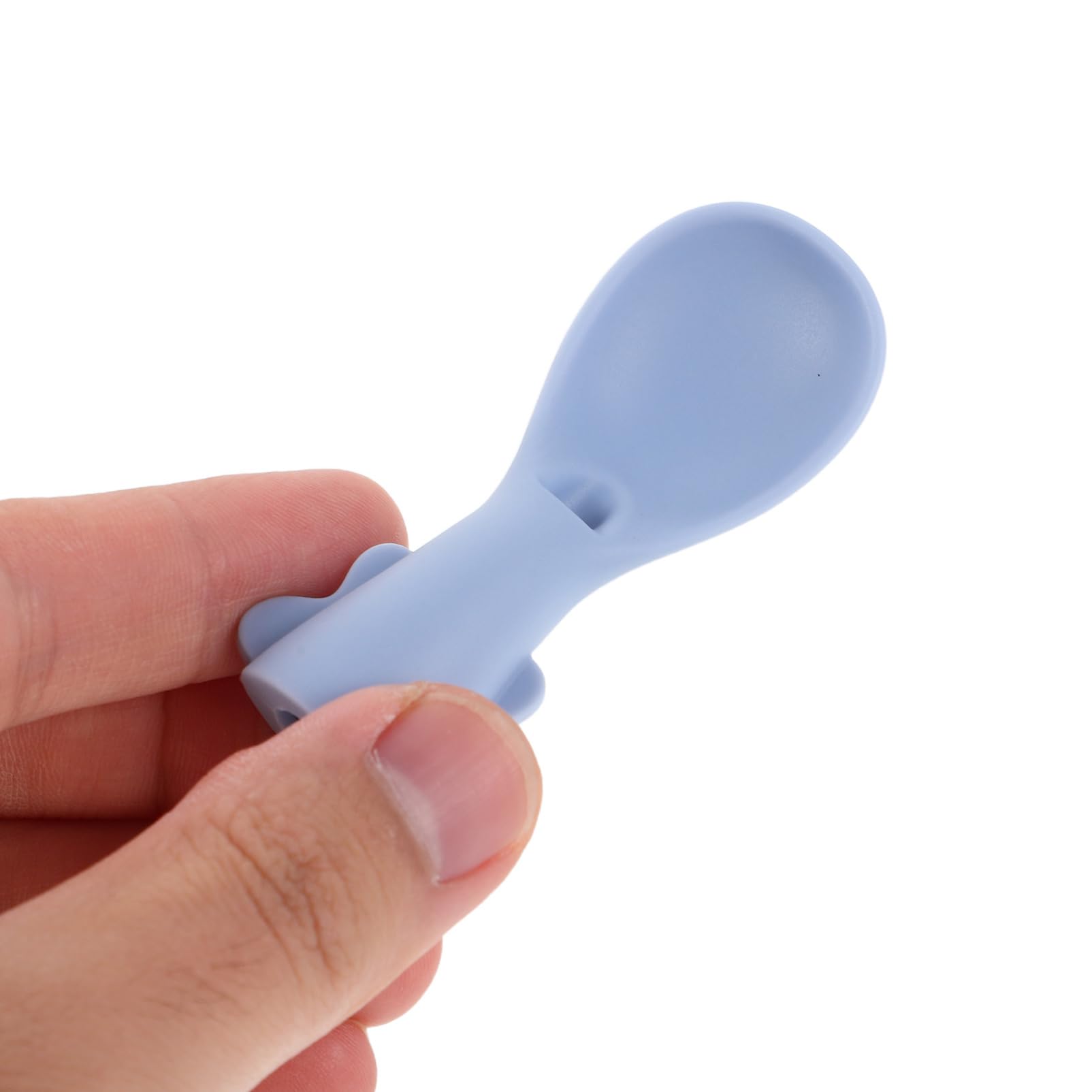 5stücke Silikonlöffel für Babynahrung Quetschbeutel-löffel mit Aufsatz Kleiner Babylöffel für Püree Praktischer Fütterlöffel aus Silikon mit Löffeln für Einfachen Nahrungsauftrag