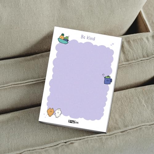 Image of PAPBOO Easy to carry Cute A6 Size Tear-off Notepads,90 Sheets,100 GSM, Gift(Be Kind)