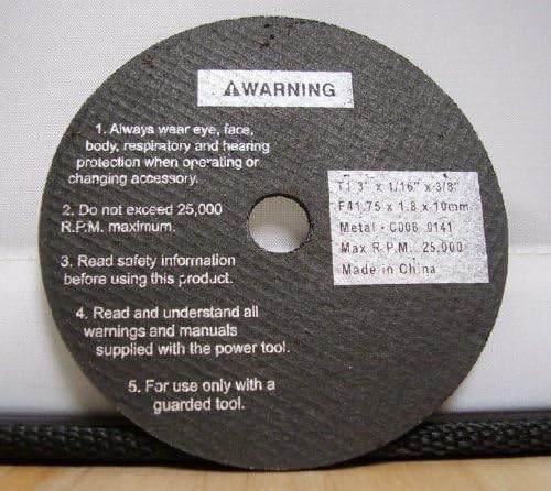 3pc. 3" Cut-off Wheel for True Power 3-1/8" Mini Miter Saw #805