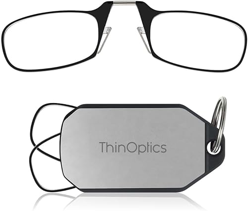 Miniatura 13 de Always With You by ThinOptics - Llavero con lentes de lectura, lectores de bolsillo delgados y plegables sin brazos con funda protectora para