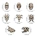 Bbiamsleep 8 Pcs 2.3 Inch Animal Skulls Figurine Resin Mini Skulls Dinosaur Alien Animal Skulls Decor Ornament Mini Skull Heads for DIY Projects Halloween Christmas Decoration