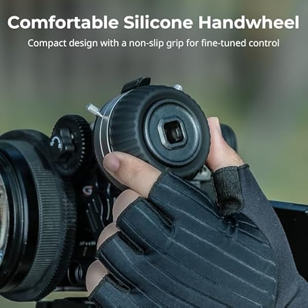SMALLRIG Follow Focus F50 с бесступенчато регулируемым рычагом динамического демпфирования и упорами A B включая 15 мм стержень и зажим для стержня для цифровых зеркальных камер - 4745