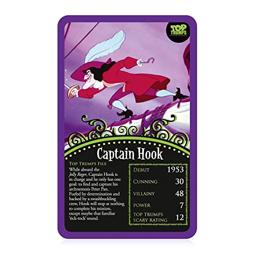 image for Top Trumps Card Game Disney Wickedly Devious - Family Games for Kids a