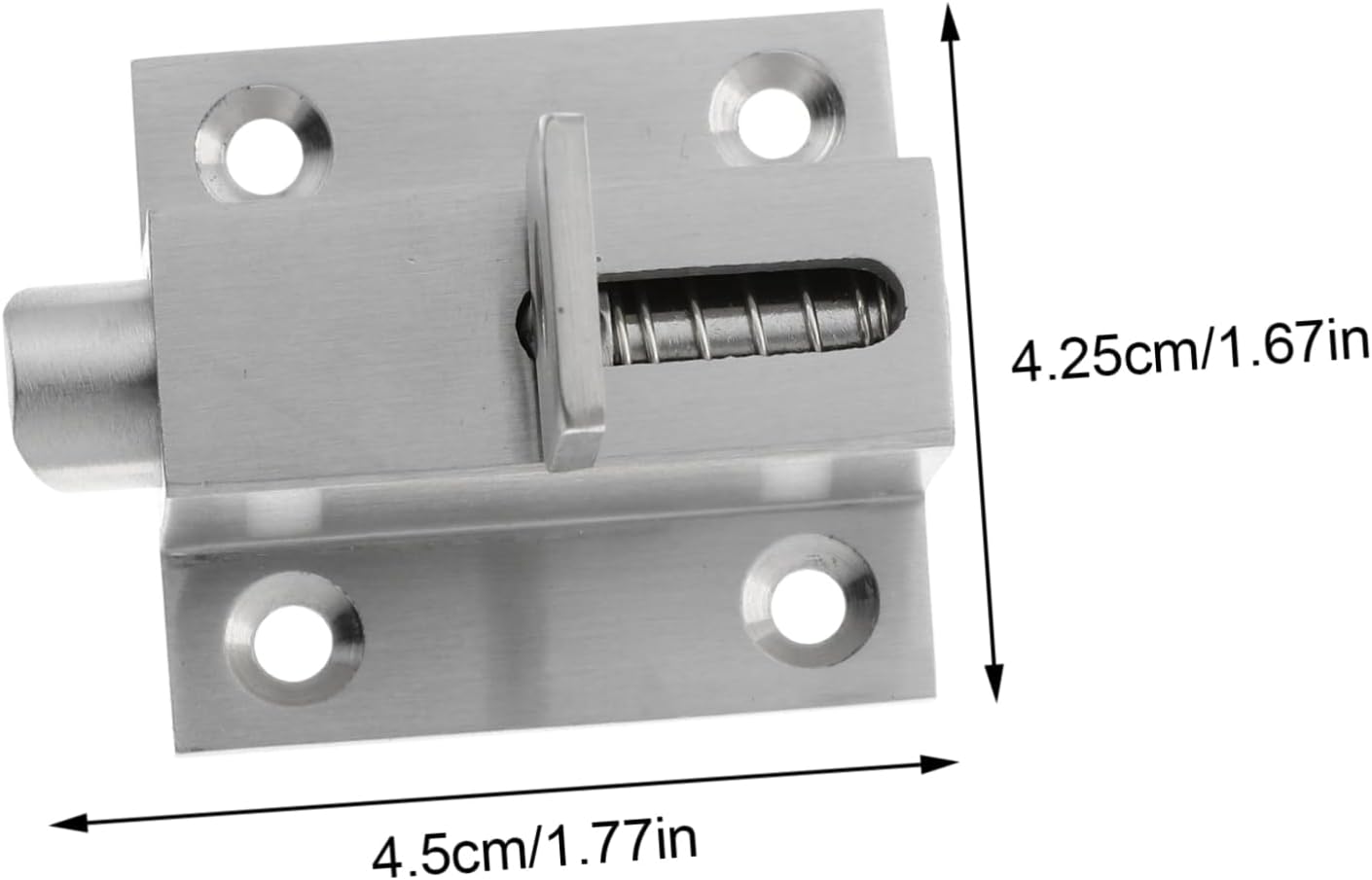 gate latch,gate lock, 1pc Stainless Steel Pin Latch Parts Door Security Slide Latch Lock Window Latch Stainless Steel Latch Door Safety Lock Sliding Door Lock Door Latch Lock Door Bolts Latch Spring