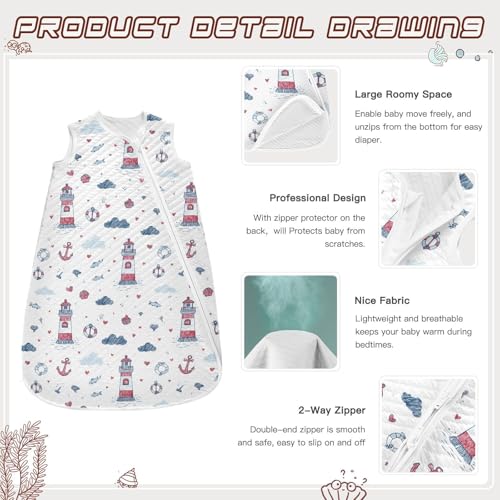 Image of vvfelixl Bright Funny Dinosaurs Baby Sleeping Bag Sleep Sack,Baby Wearable Blanket Sleep Suit for 0-6 Months