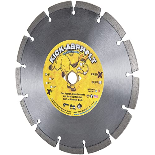 Disque diamanté Kick Asphalt 8" pour coupe de l'asphalte et béton frais