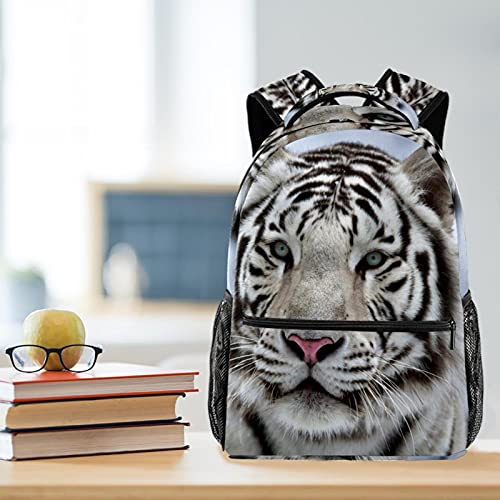 Mochila para portátil de tigre blanco ideal para viajes urbanos y oficina 6