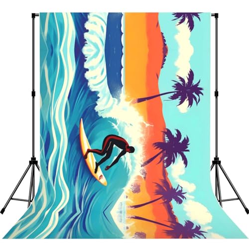 Toile de fond hawaïenne pour shooting photo de vacances en famille