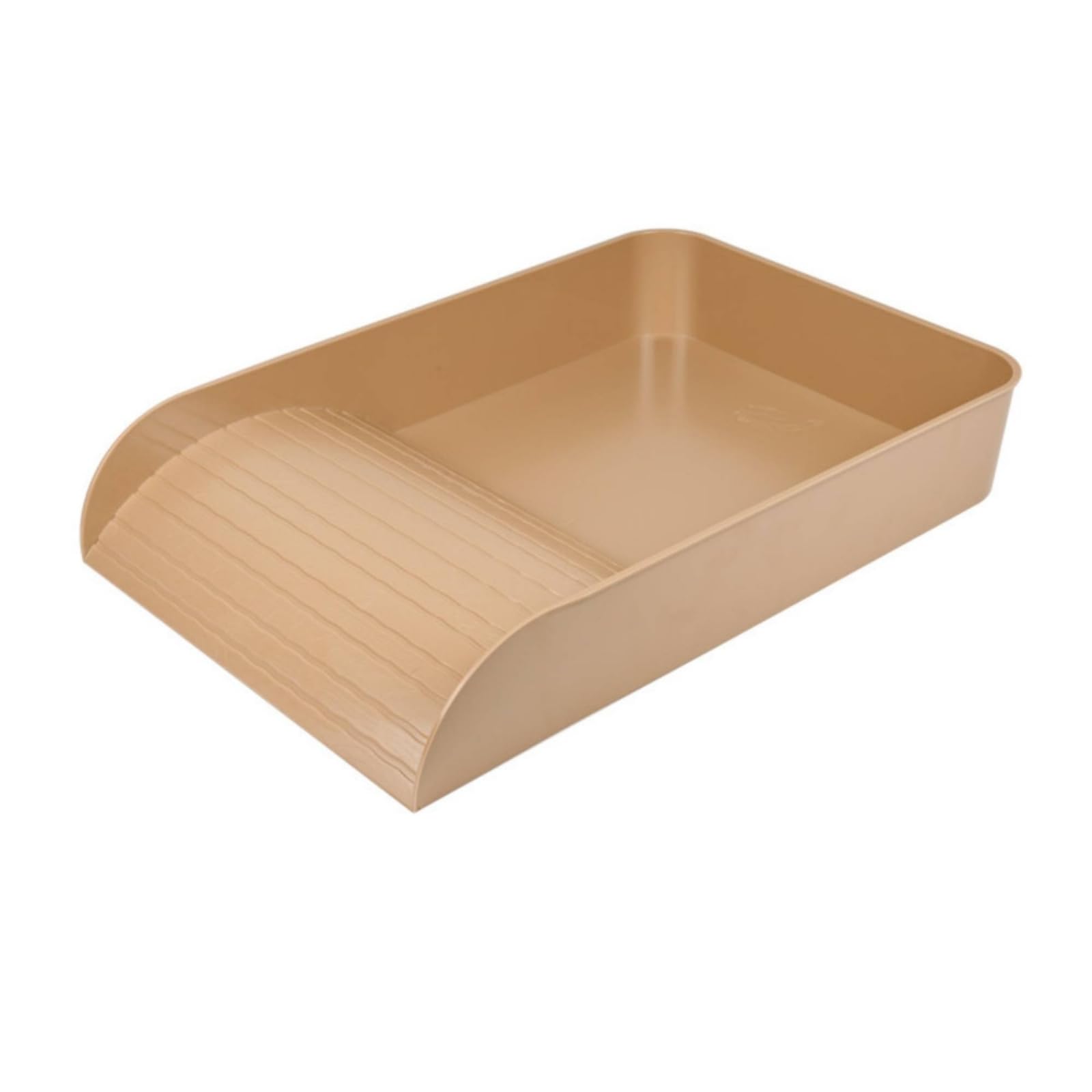 Bañera Plástico con Rampa Fácil Acceso Cuenca Baño Tortuga Resistente Tazón Agua Tortuga para Terrario, 60x40x10cm