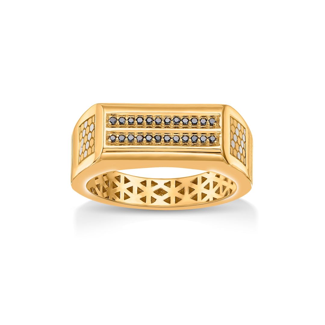 sovereign ban men's gold ring