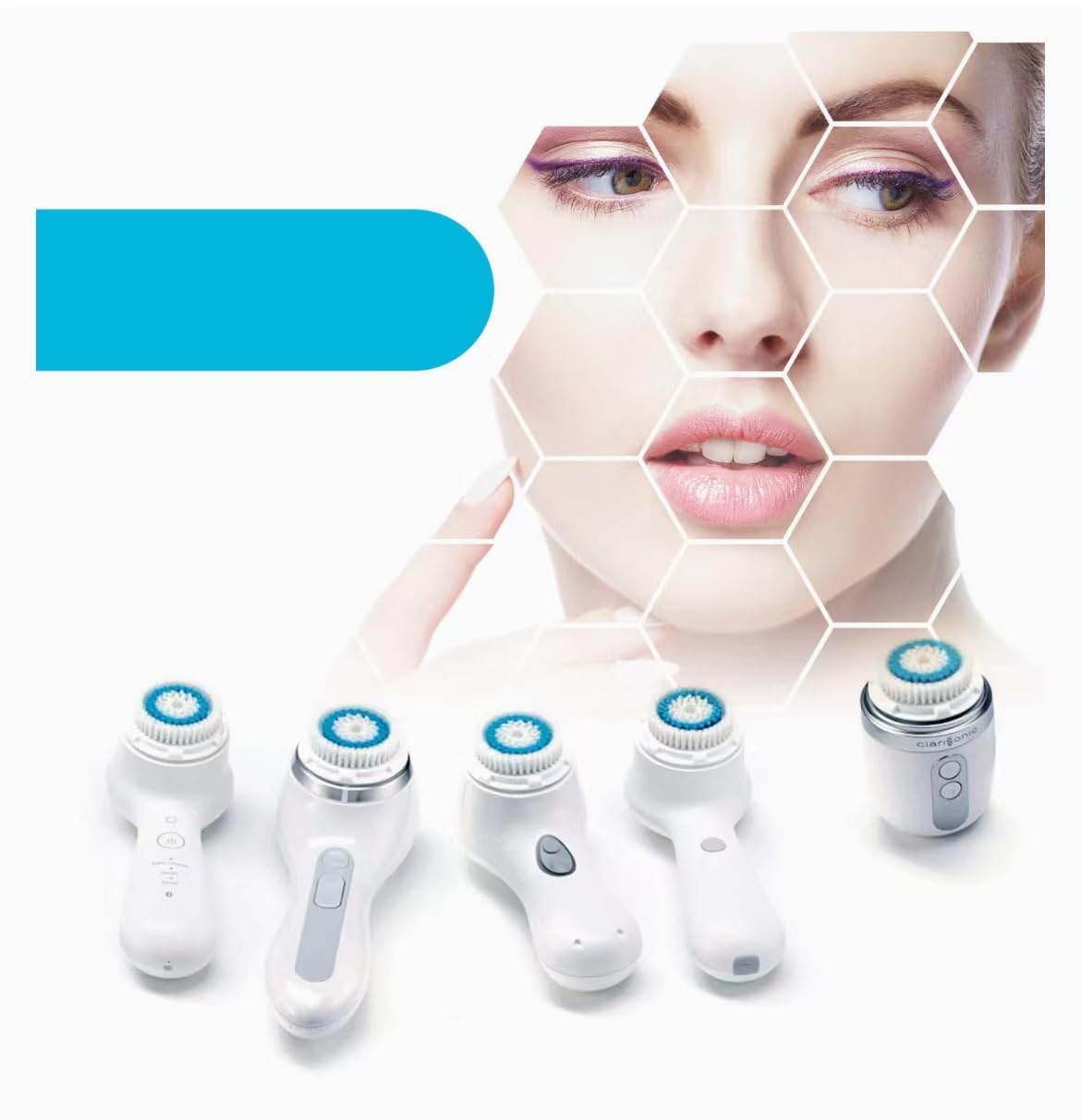 Deep Pore Lot de 2 têtes de brosse de rechange compatibles avec Clarisonic Mia 1, Mia 2, Mia Fit, aria, Pro, Alpha Fit, Smart Profile Uplift