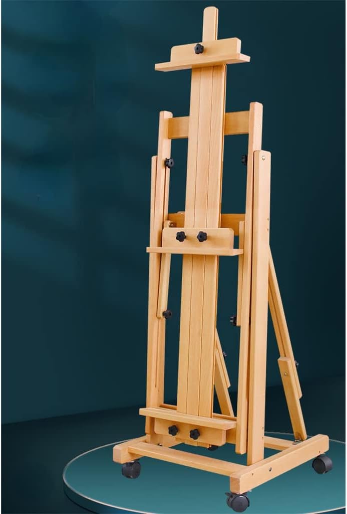 MMLLZEL Dual Purpose Wooden Easel for Oil and Watercolour Painting Chevalet Caballete De Pintura