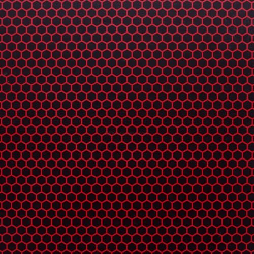KYDEX Thermoform Sheet - (Honeycomb Camo) - (E.M.T. Red/Black - Reversed) - (8in x 12in) - (1 Sheet) - (for Holster Making, Cosplay, Hobby) - (USA Made)