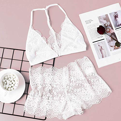 Sous-vêtements en dentelle transparent col V pour sublimer les formes - 3