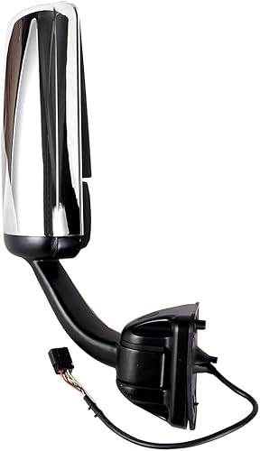 Miniatura 5 de Aintier Hood Tow Mirror Truck Door Mirror Fit for 2008-2016 for Freightliner for Cascadia Truck Power Adjusted Heated Chrome Cap Manual Folding