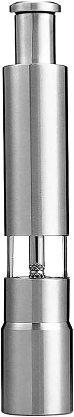 Pepper Grinder Stainless Steel Sea Salt Black Peppercorn Mill Set Salt and Pepper Shakers with Ceramic Blades and Adjustable Coarseness