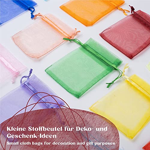 Tritart - 125 sacchetti in organza, 7 x 9 cm