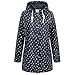 Produktbild Ankerglut Damen Friesennerz Regenmantel Kapuze Gefüttert Wasserdicht Wetterfest Übergangsjacke #ankerglutwolke Regenjacke, Navy, 50