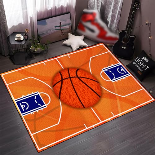 Tapete decorativo cancha de baloncesto 3'x5' miniatura 6