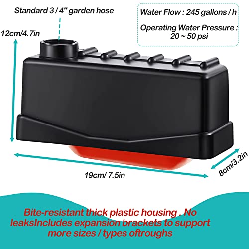 Dredqcco Stock Water Tank Float Valve For Livestock Stock Tanks Water Trough Float Valve Controlled, Monitors Water Level Adjustable Automatic For Ponds, Farm Cattle Goat Horse Waterer Tank thumb #3