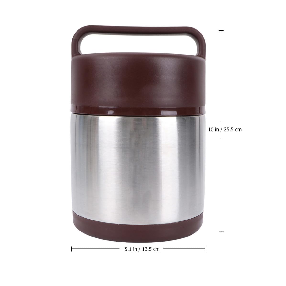 Fiambrera de Acero Inoxidable de 2 L, Doble Capa, Portátil | Aislamiento al Vacío, Cierre de Tapa, Ligera y Fácil de Llevar, para Viajar y Escuela