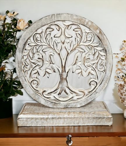 VANIYA-CRAFTS-Wooden-Carved-Handmade-Engraved-Table-Decor-Table-Sculpture-Home-Decor-Statue-for-Living-Room-Bedroom-Office-Desktop-Cabinets