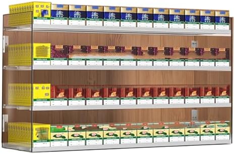 Cigarette Display Case & Rack - 3-Layer 5-Column Organizer for Snacks, Chewing Gum, and Toys - Perfect Desktop Storage Solution for Home & Office